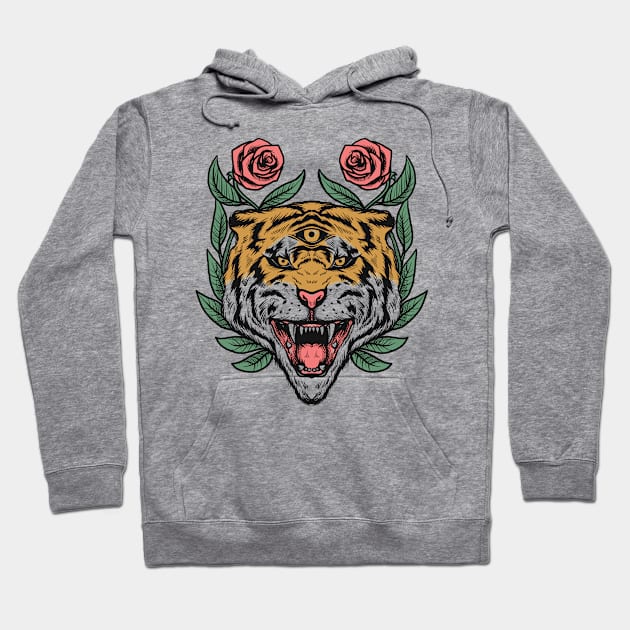 Tiger Hoodie by Luckyart11